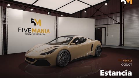 FIVEM Ocelot Estancia | Realistic Sports Car Add-On | Detailed Interior | Optimized | Fivem Ready | High Quality cover