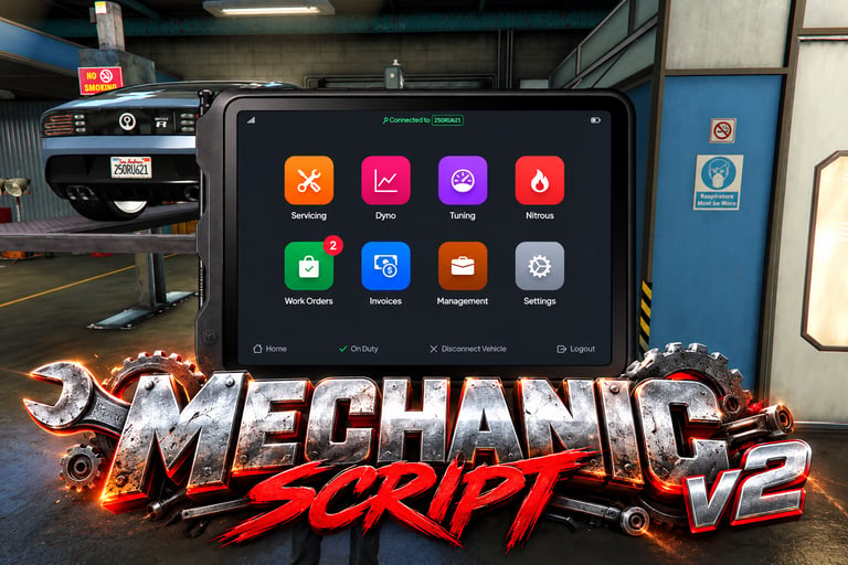 FIVEM Mechanic Script v2, Comprehensive Garage Management Script