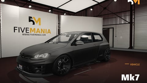 FIVEM Mk7 | Realistic Sports Car [Unbadged] Add-On | Interior & Exterior | Fivem Ready | High Quality cover