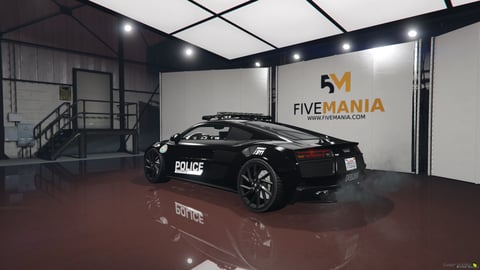FIVEM Audi R8 | Realistic Police Sports Car [Badged] Add-On | Working Lights | Push Bar | Police Livery | Add-On | Optimized | Fivem Ready | High Quality — image 8