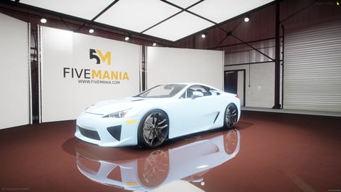 FIVEM Lexus LFA | Realistic Sports Car [Unbadged] Add-On | Optimized | Fivem Ready | High Quality — image 3