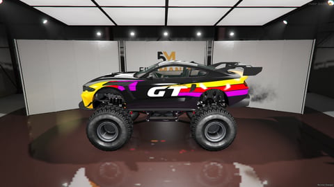 FIVEM Domgt5 | Monster Truck [Unbadged] Add-On | Custom Livery | High Suspension | Off-Road Tires | Optimized | Fivem Ready | High Quality, image 6