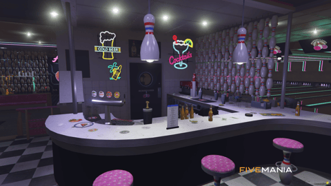 FIVEM Bowling Alley Cypress Flats | Vibrant Entertainment MLO | Bowling Lanes | Arcade Games | Diner Area | Interior & Exterior | Add-On | Optimized | Fivem Ready | High Quality — image 10