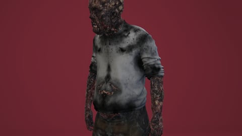 Mortis | FiveM Male Ped | Undead Zombie Character | Multiple Outfits | Optimized & Fivem Ready [Add-On] cover