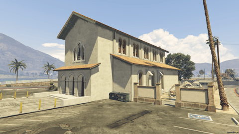 FIVEM Sandy Church | Detailed Church MLO | Interior & Exterior | Full Basement | Graveyard | Add-On | Optimized | Fivem Ready | High Quality — image 3