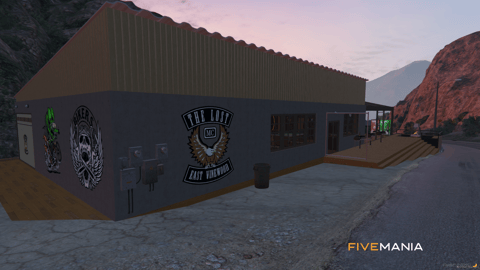 FIVEM Lost Mc River Club | Exclusive Biker Gang MLO | Interior & Exterior | Bar Area | Gym | Garage | Custom Textures | Add-On | Optimized | Fivem Ready | High Quality — image 3