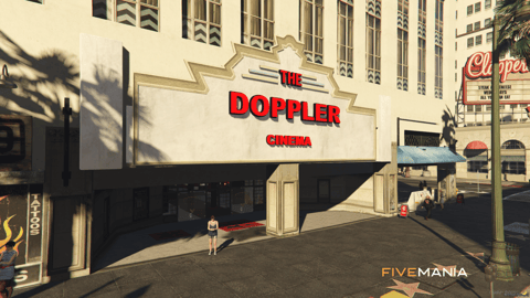 FIVEM The Doppler Cinema | Immersive Movie Theater MLO | Interior & Exterior | Concession Stand | Seating Area | Add-On | Optimized | Fivem Ready | High Quality — image 2