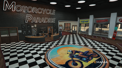 FIVEM Motorcycle Paradise | Motorcycle Dealership & Garage MLO | Interior & Exterior | Showroom & Workshop | Add-On | Optimized | Fivem Ready | High Quality — image 7