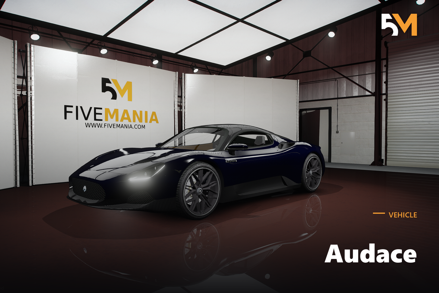 FIVEM Audace | Luxury Lampadati-Inspired Sports Car Add-On | Interior & Exterior | Working Lights | Optimized | Fivem Ready | High Quality