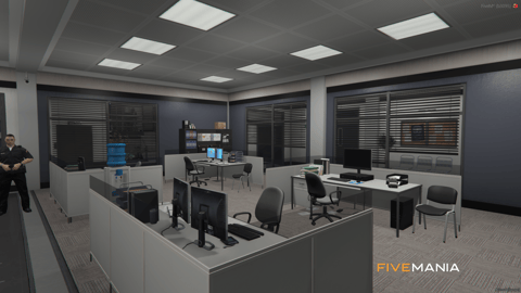 FIVEM Mission Row Police Department | Detailed Police Station MLO | Interior & Exterior | Offices | Cells | Interrogation Rooms | Add-On | Optimized | Fivem Ready | High Quality — image 19