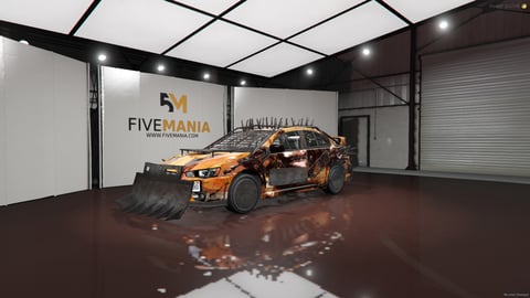 FIVEM Wasp | Apocalyptic Battle Car [Unbadged] Add-On | Custom Armor | Spikes & Plow | Unique Livery | Add-On | Optimized | Fivem Ready | High Quality, image 3