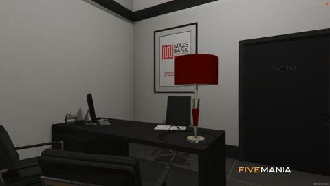 FIVEM Maze Bank | Modern Bank MLO | Interior & Exterior | Vault & Offices | Add-On | Optimized | Fivem Ready | High Quality — image 13
