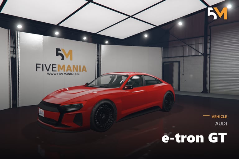 FIVEM Audi e-tron GT, Lore Friendly Electric Sportback Add-On