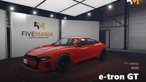 FIVEM Audi e-tron GT | Lore Friendly Electric Sportback Add-On | High Quality Model | Custom Wheels | Detailed Interior | Optimized | Fivem Ready | High Quality cover
