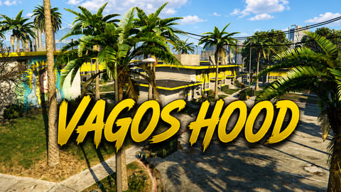 FIVEM Vagos Hood | Custom Gang Territory MLO | Boxing Ring | Custom Murals | Outdoor Area | Add-On | Optimized | Fivem Ready | High Quality cover