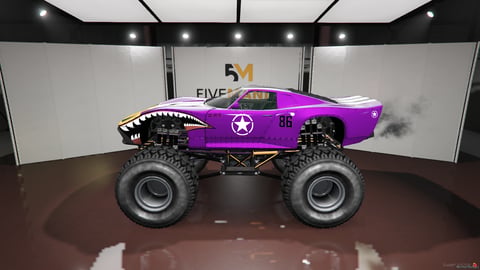 FIVEM Ford GT Monster Truck | Lore Friendly Monster Truck | Custom Livery | Big Wheels | Off-Road Ready | Add-On | Optimized | Fivem Ready | High Quality, image 6