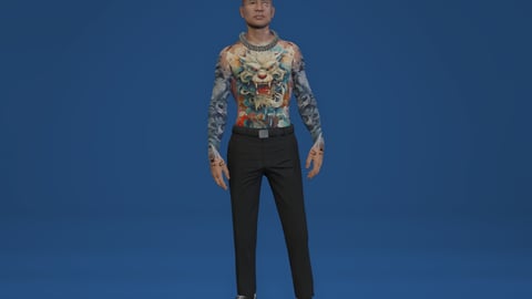 Alvarg Yakuzaboss | Male Ped | Multiple Outfits | Optimized & Fivem Ready [Add-On] — image 6