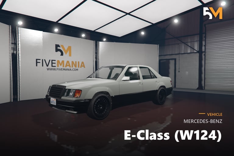 FIVEM Mercedes-Benz E-Class (W124), Classic Luxury Sedan [Unbadg…