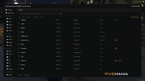 FIVEM Police Records Mdt | Comprehensive Police Records System | Evidence Tracking | Personnel Management | Custom Themes | Integrated Dispatch | Add-On | Optimized | Fivem Ready | High Quality, image 9