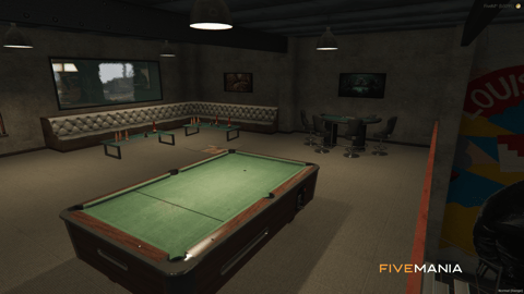 FIVEM Bighorn Biker Club | Biker Gang Clubhouse MLO | Interior & Exterior | Garage | Meeting Room | Lounge | Add-On | Optimized | Fivem Ready | High Quality — image 16