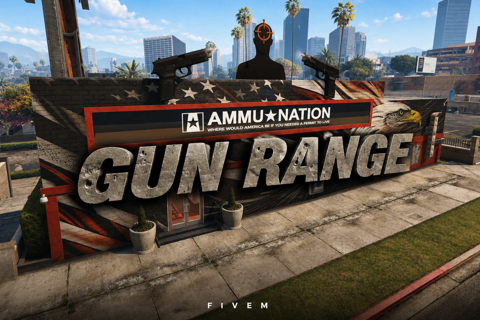 FIVEM Gun Range | Ammu-Nation Gun Range MLO | Interior & Exterior | Shooting Range | Office & Classroom | Add-On | Optimized | Fivem Ready | High Quality