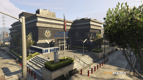 FIVEM Mission Row Pd | Detailed Police Station MLO | Interior & Exterior | Custom Props | Lore Friendly | Add-On | Optimized | Fivem Ready | High Quality — image 2