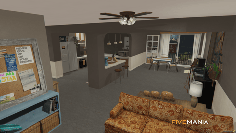 FIVEM Bloods Hood | Custom Gang Territory MLO | Interior & Exterior | Custom Graffiti | Underground Garage | Add-On | Optimized | Fivem Ready | High Quality — image 27