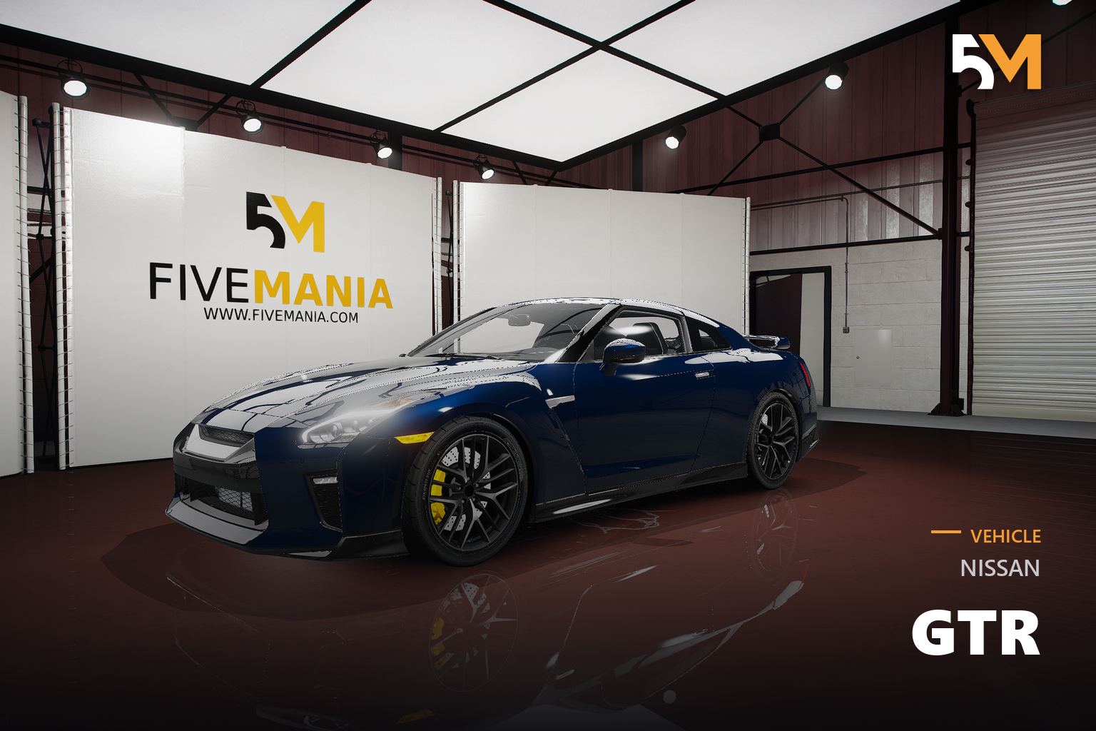 FIVEM Nissan GTR | Realistic Sports Car [Badged] Add-On | Optimized | Fivem Ready | High Quality | Liveries