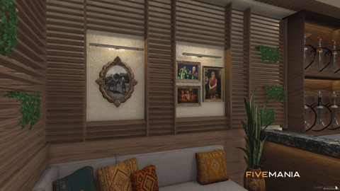FIVEM Vespucci Hookah Lounge | Modern Interior MLO | Interior & Exterior | Custom Props | Add-On | Optimized | Fivem Ready | High Quality — image 8