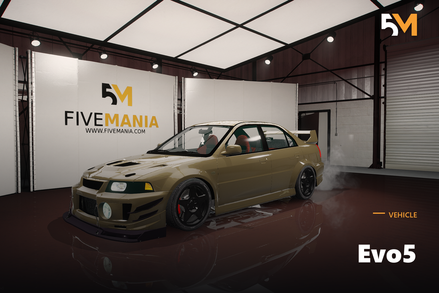 FIVEM Evo5 | Realistic Sports Car [Badged] Add-On | Optimized | Fivem Ready | High Quality