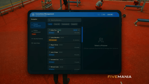 FIVEM Prison System | Comprehensive Corrections Management Script | Prisoner Management | Crafting | Tasks & Patrols | Tablet UI | Add-On | Optimized | Fivem Ready | High Quality, image 31