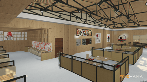 FIVEM Sushi Lounge | Modern Sushi Restaurant MLO | Interior & Exterior | Full Kitchen | Office Space | Add-On | Optimized | Fivem Ready | High Quality — image 5