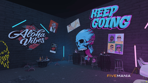 FIVEM Liquors Bar | Vibrant Bar MLO | Interior & Exterior | Custom Props | Neon Lighting | Add-On | Optimized | Fivem Ready | High Quality — image 5