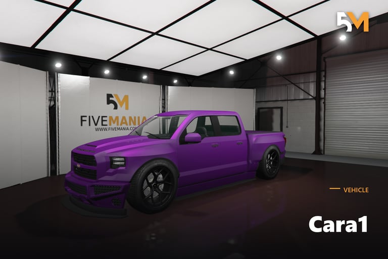 FIVEM Cara1, Custom Pickup Truck [Unbadged] Add-On