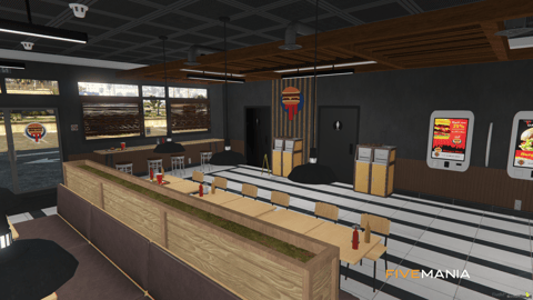 FIVEM Burgershoot Restaurant V2 | Detailed Fast Food MLO | Interior & Exterior | Add-On | Optimized | Fivem Ready | High Quality — image 6