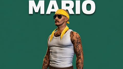 Mario | Male Ped | Multiple Outfits | Optimized & Fivem Ready [Add-On] cover