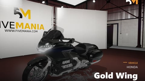 FIVEM Honda Gold Wing | Realistic Motorcycle [Badged] Add-On | Working Lights | Fivem Ready | High Quality cover
