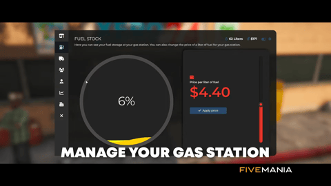 FIVEM Gas Station Ownership | Business Management Script | Ownership & Upgrades | Banking System | Custom UI | Add-On | Optimized | Fivem Ready | High Quality, image 19