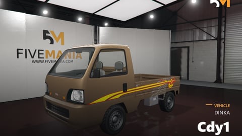 FIVEM DINKA Cdy1 | Compact Utility Pickup Truck | Custom Liveries | Working Lights | Add-On | Optimized | Fivem Ready | High Quality cover