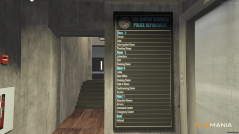 FIVEM Vespuccipolice | Modern Police Department MLO | Interior & Exterior | Jail Cells | Armory | Parking Garage | Add-On | Optimized | Fivem Ready | High Quality — image 20