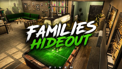 FIVEM Families Hideout | Gang Hideout MLO | Interior & Exterior | Bar & Pool Table | Add-On | Optimized | Fivem Ready | High Quality cover