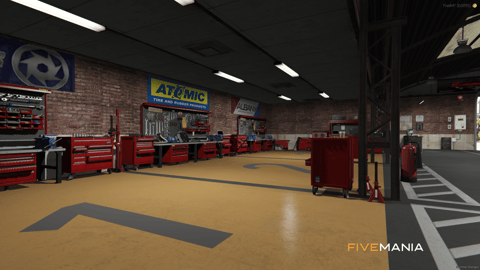 FIVEM Route 68 Garage | Custom Mechanic Shop MLO | Interior & Exterior | Add-On | Optimized | Fivem Ready | High Quality — image 7