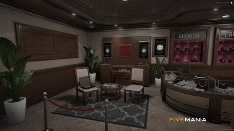FIVEM Vangelico Reworked | Luxury Jewelry Store MLO | Interior & Exterior | Custom Props | Add-On | Optimized | Fivem Ready | High Quality — image 3