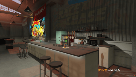 FIVEM Tuner Shop | Custom Mechanic & Tuning MLO | Interior & Exterior | Reception Area | Bar Area | Garage Bays | Add-On | Optimized | Fivem Ready | High Quality — image 9