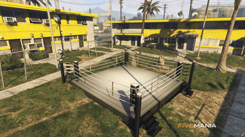 FIVEM Vagos Hood | Custom Gang Territory MLO | Boxing Ring | Custom Murals | Outdoor Area | Add-On | Optimized | Fivem Ready | High Quality — image 8