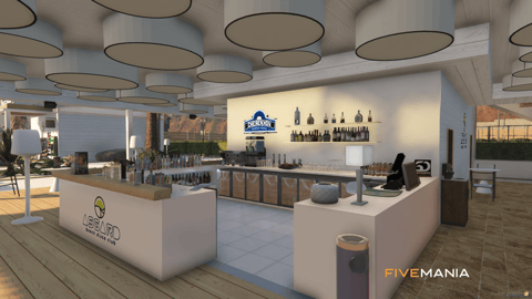 FIVEM Asgard Beach Club | Luxury Beachfront MLO | Interior & Exterior | Multiple Bars | Shop | Tennis Court | Add-On | Optimized | Fivem Ready | High Quality — image 6
