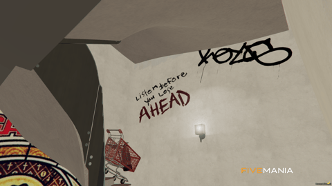 FIVEM Bloods Hood | Custom Gang Territory MLO | Interior & Exterior | Custom Graffiti | Underground Garage | Add-On | Optimized | Fivem Ready | High Quality — image 17