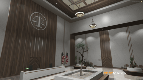 FIVEM Down Town Courthouse | Grand Legal MLO | Interior & Exterior | Offices & Waiting Areas | Add-On | Optimized | Fivem Ready | High Quality — image 7