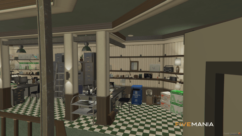 FIVEM Sandy Sheriff | Detailed Law Enforcement MLO | Interior & Exterior | Jail Cells | Office Spaces | Garage | Add-On | Optimized | Fivem Ready | High Quality — image 14