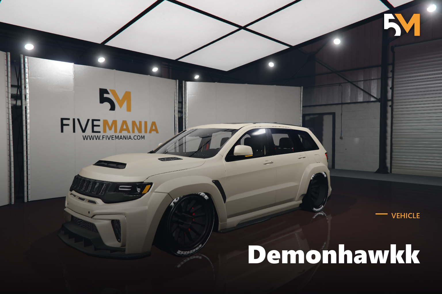 FIVEM Demonhawkk | Custom SUV [Unbadged] Add-On | Widebody Kit | Custom Wheels | Lowered Suspension | Optimized | Fivem Ready | High Quality